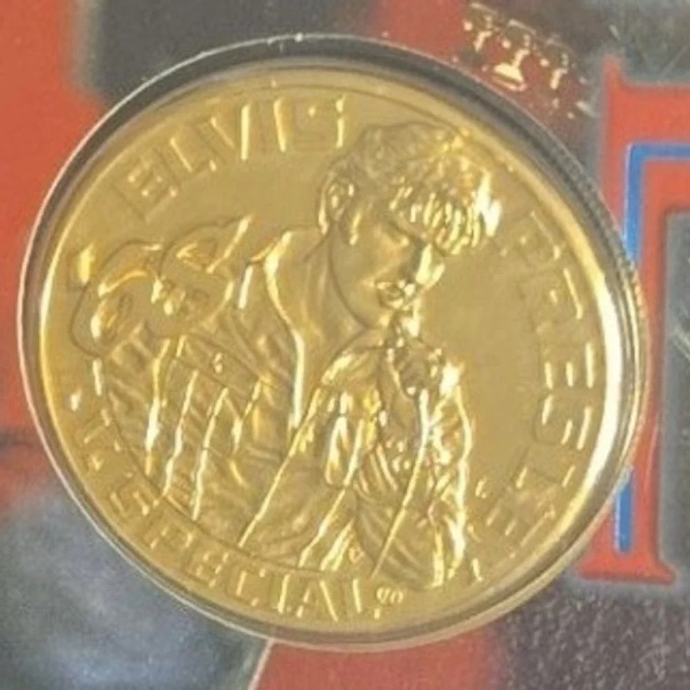 Elvis Presley 1968 Special 24kt Gold Plate‎ Superstar Commemorative Coin